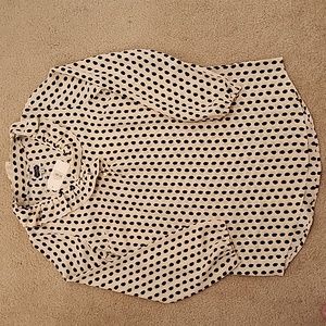 NWT Mud Pie Whitney Ruffle Neck Tunic Pearl size Small